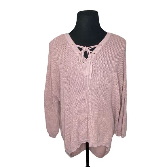 Altar'd State Blush Pink Oversized Comfy Sweater - Women's L - Picture 1 of 5